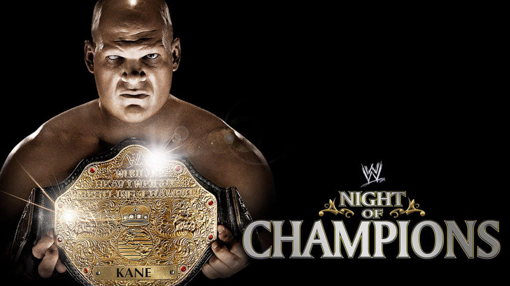 kane world heavyweight championship wwe night of champions 2010 ppv poster