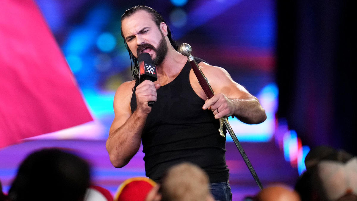 Drew McIntyre cuts a promo at WWE SummerSlam 2022