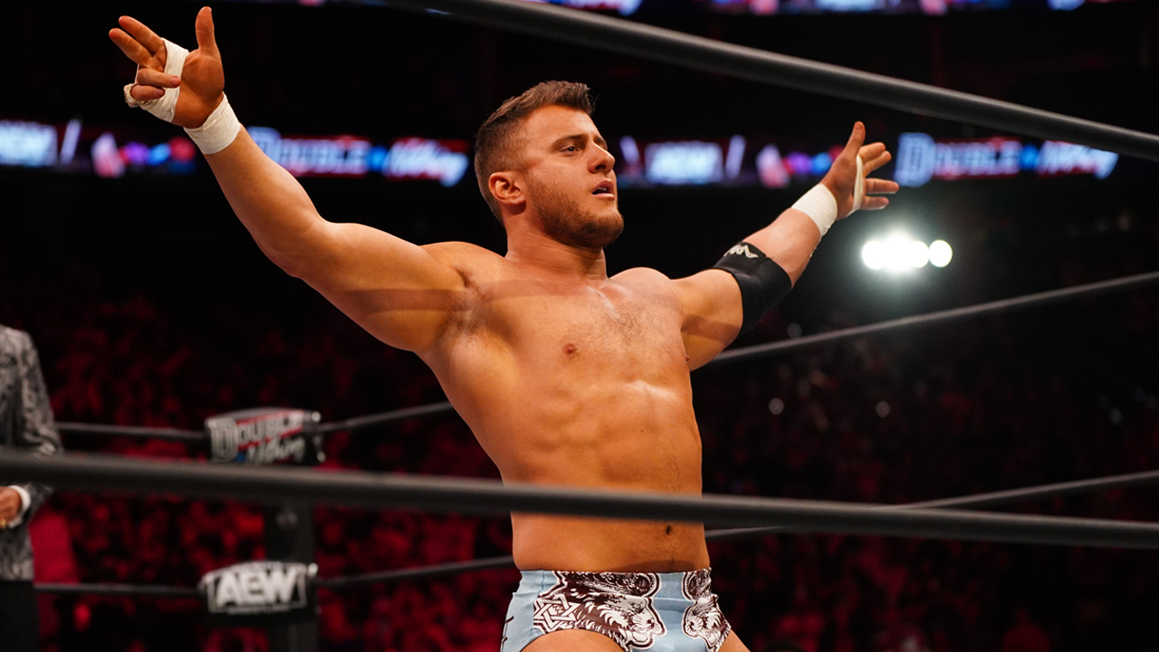 MJF stands in the ring on AEW Dynamite 2022