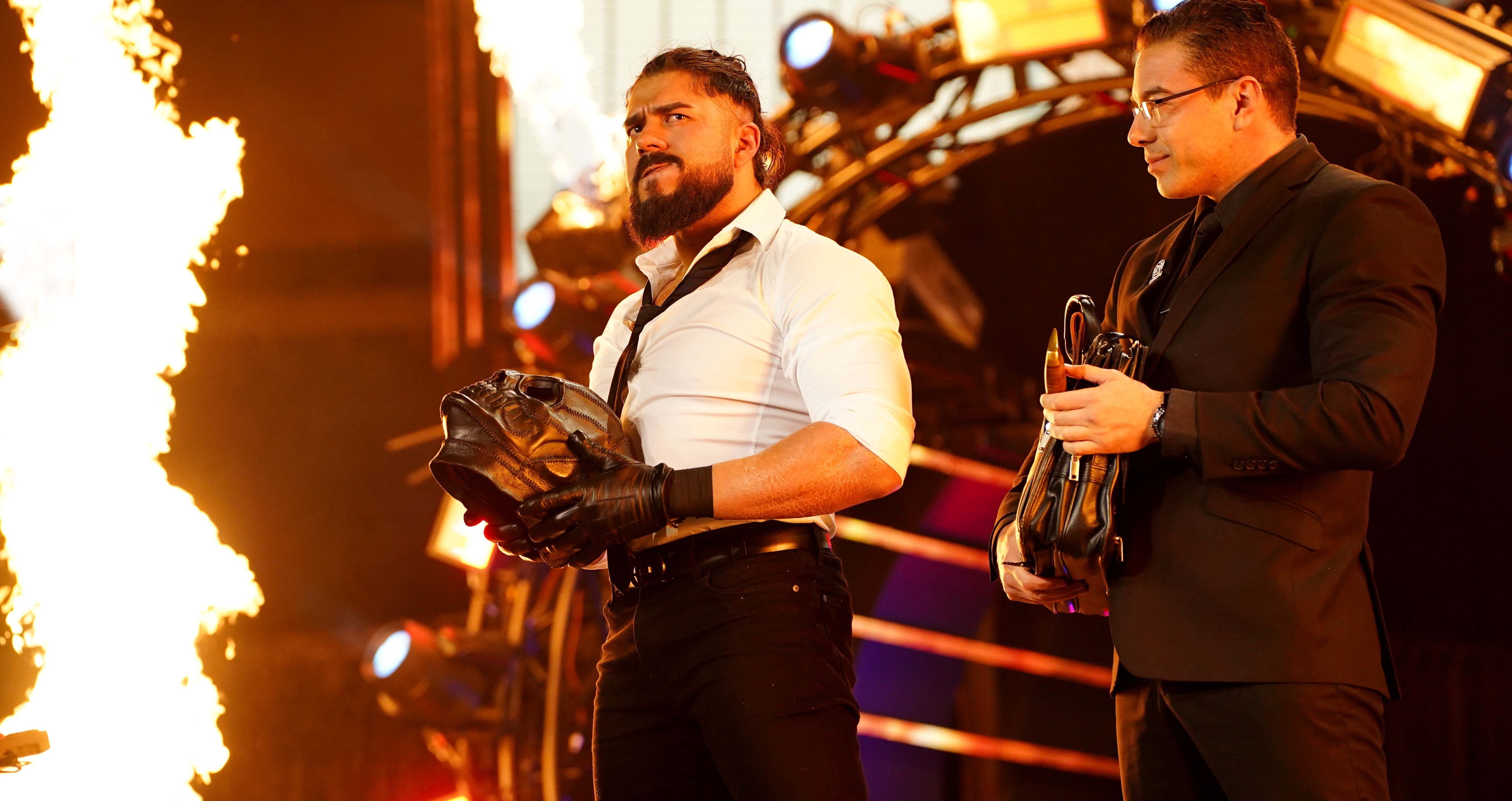 Andrade El Idolo makes his entrance on AEW Dynamite 2021