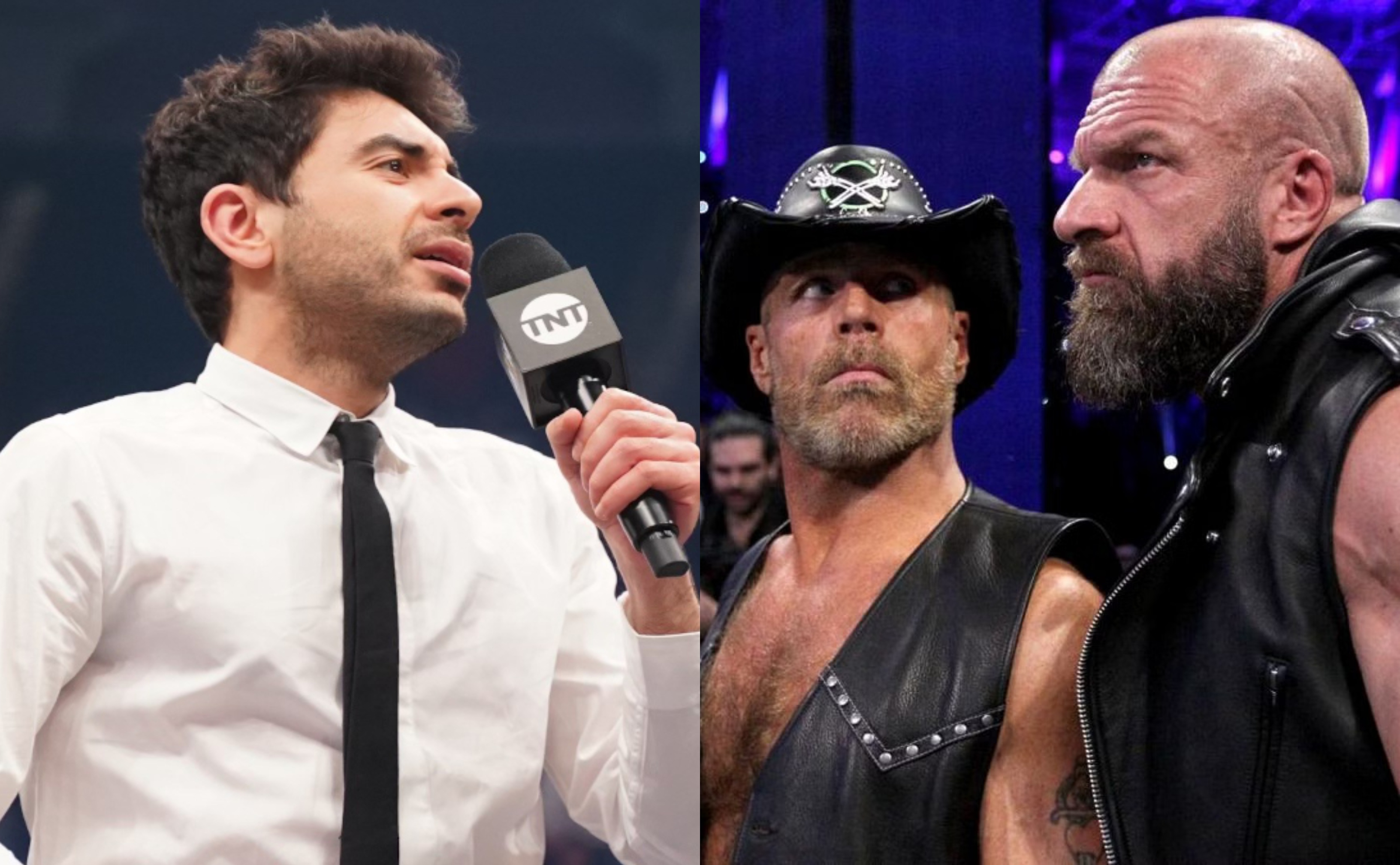 Tony Khan Triple H Shawn Michaels