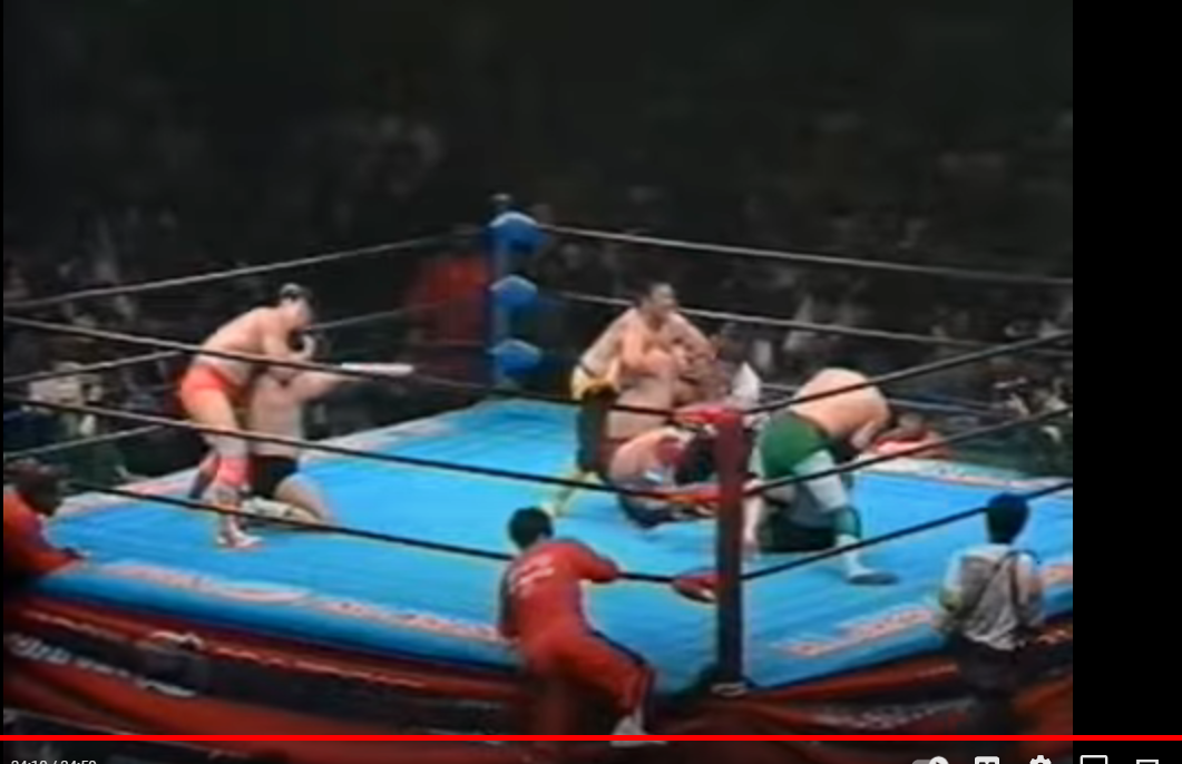 Jumbo Tsuruta, Akira Taue & Masa Fuchi vs. Misawa, Kawada & Kobashi