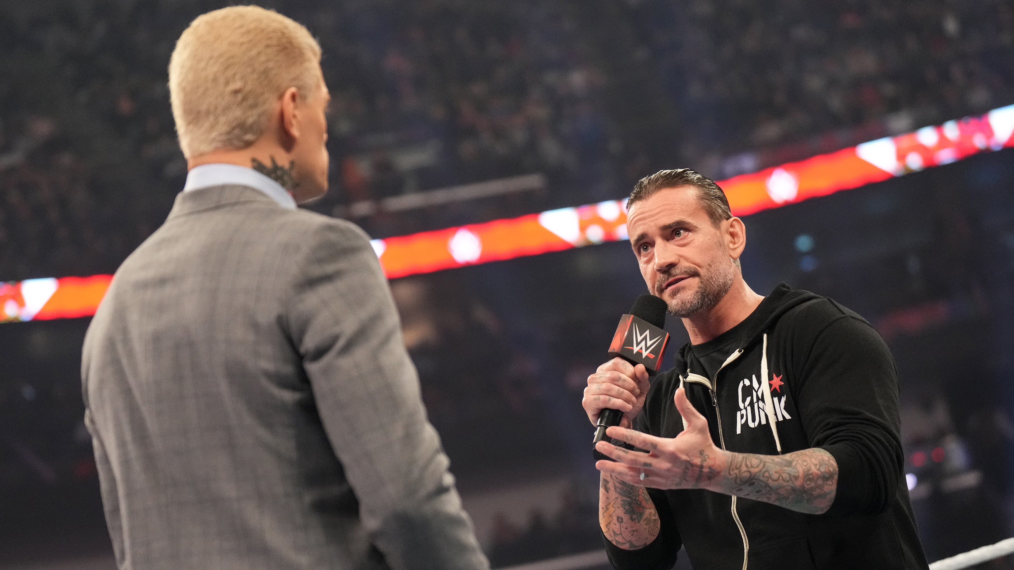 CM Punk and Cody Rhodes on WWE Raw