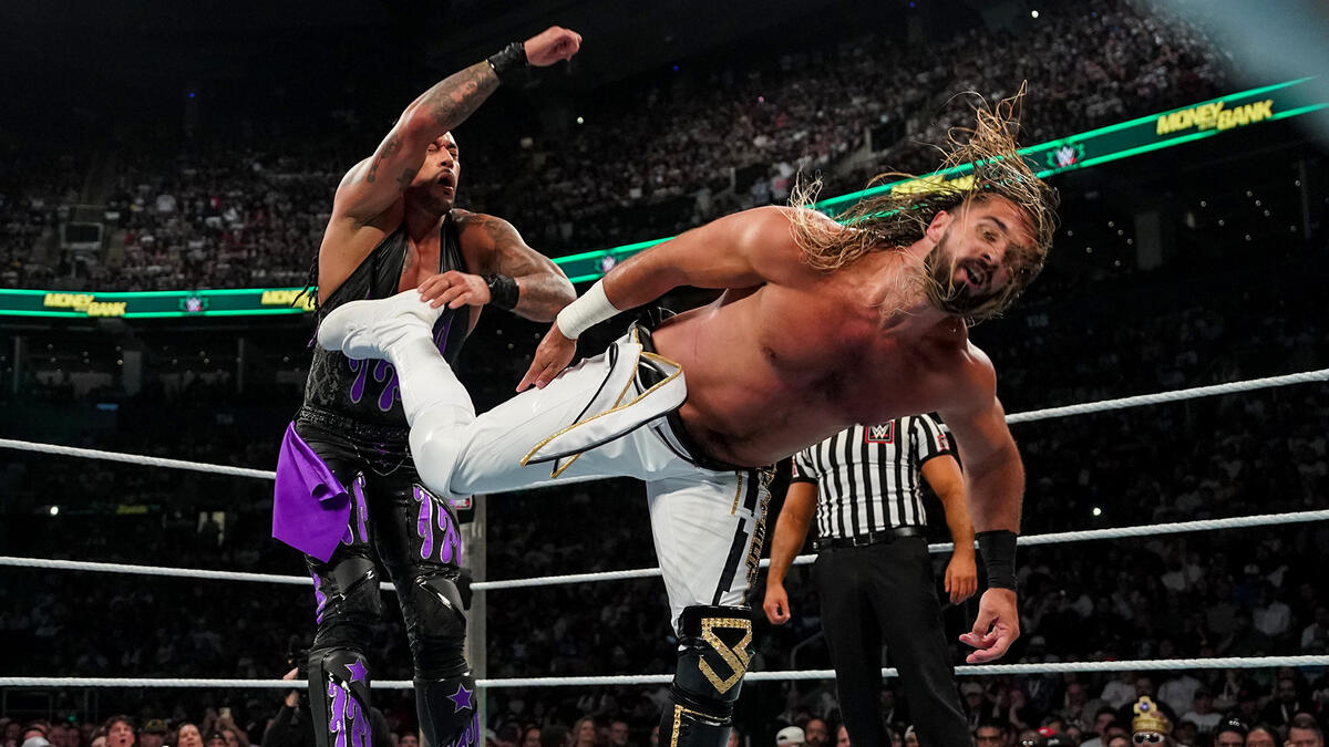 Damian Priest vs Seth Rollins at WWE Money in the Bank