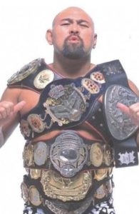 Keiji Muto title belts