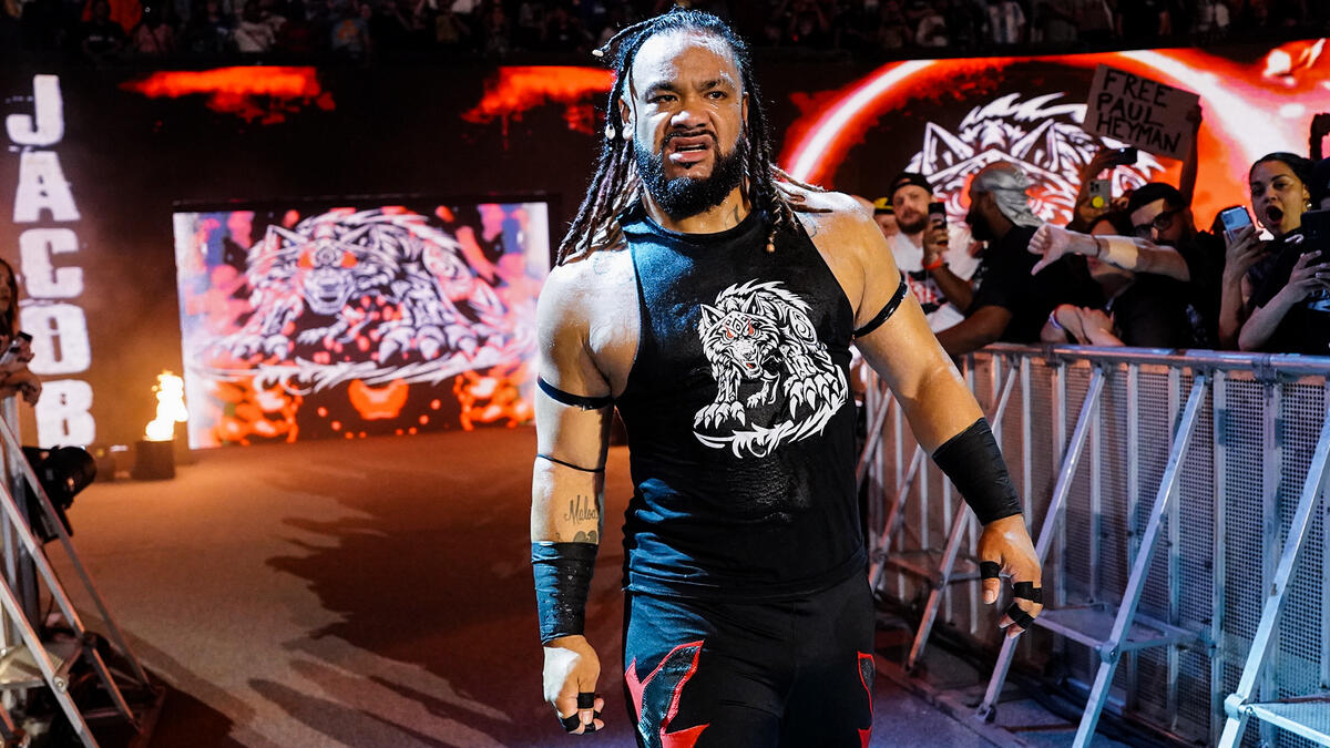 Jacob Fatu making his entrance in WWE