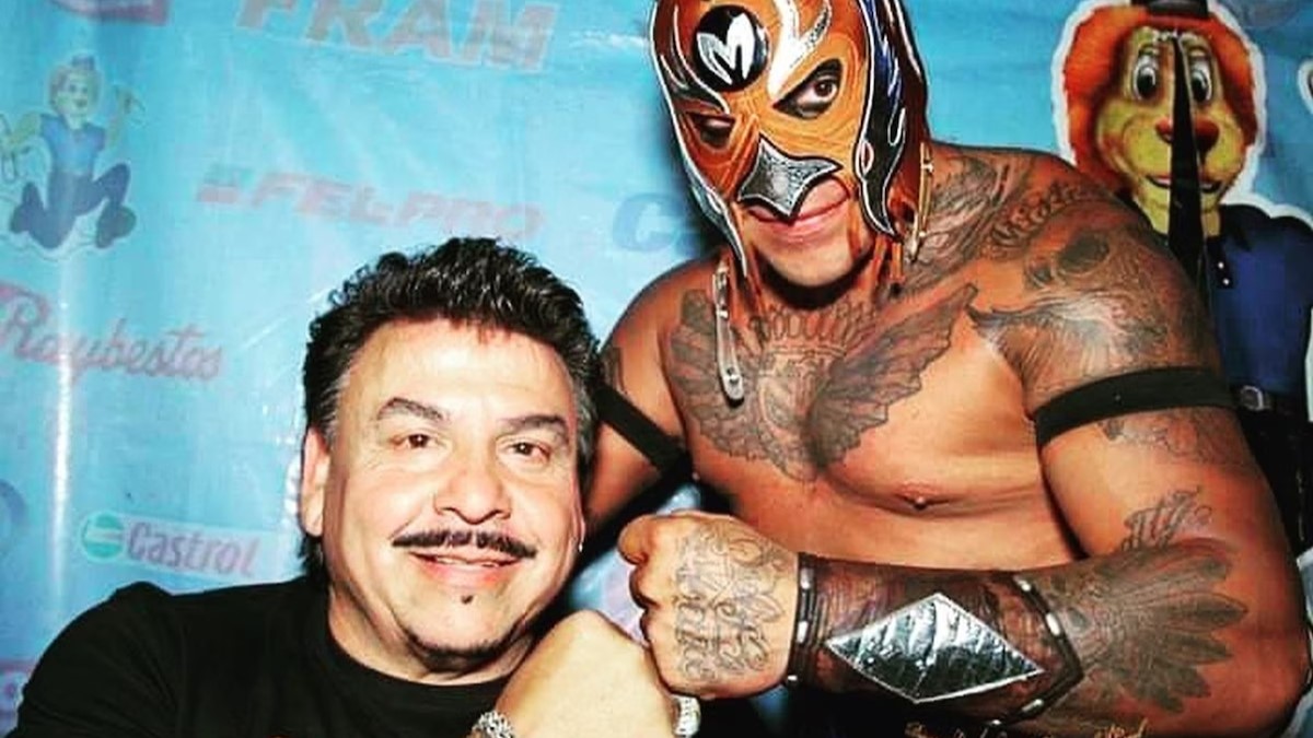 Rey Misterio Sr. with Rey Mysterio