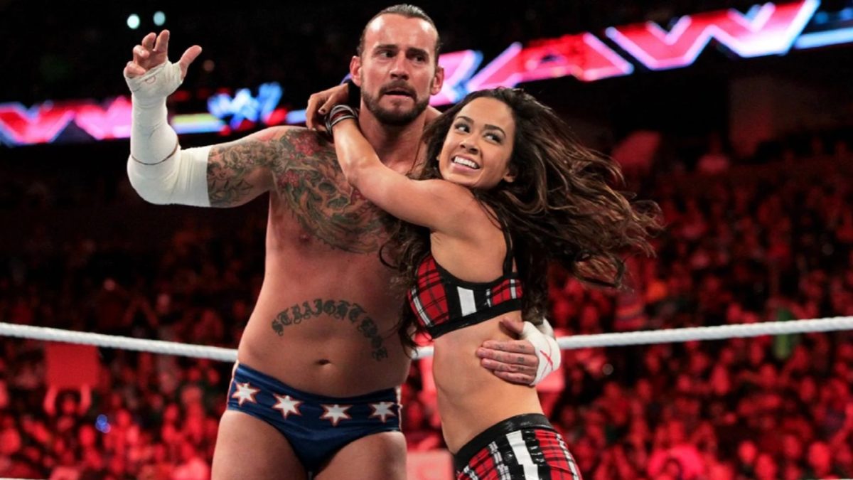 CM Punk and AJ Lee in WWE