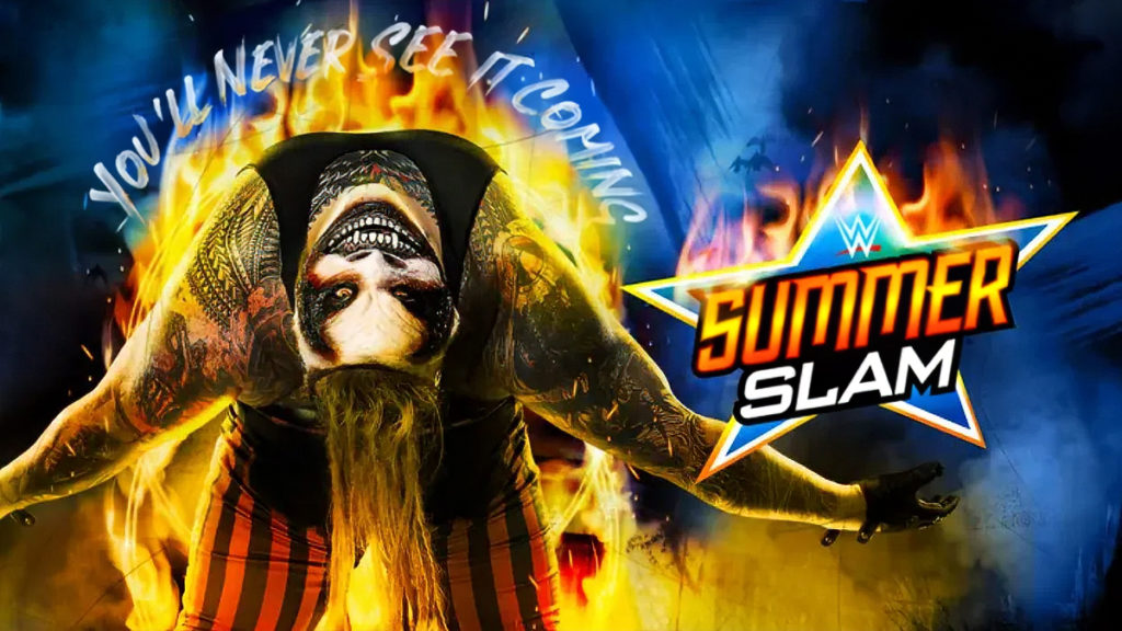 wwe summerslam 2020 ppv poster the fiend bray wyatt vs braun strowman wwe universal championship roman reigns returns the tribal chief debut drew mcintyre vs randy orton wwe championship dominik mysterio debut vs seth rollins