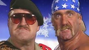 hulk hogan vs sgt slaughter wwf championship wwe wrestlemania 7 wm vii gulf war usa iraq