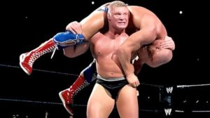 kurt angle vs brock lesnar wrestlemania 19 wm xix f5 botched shooting star press broken neck