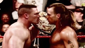 john cena shawn michaels staredown
