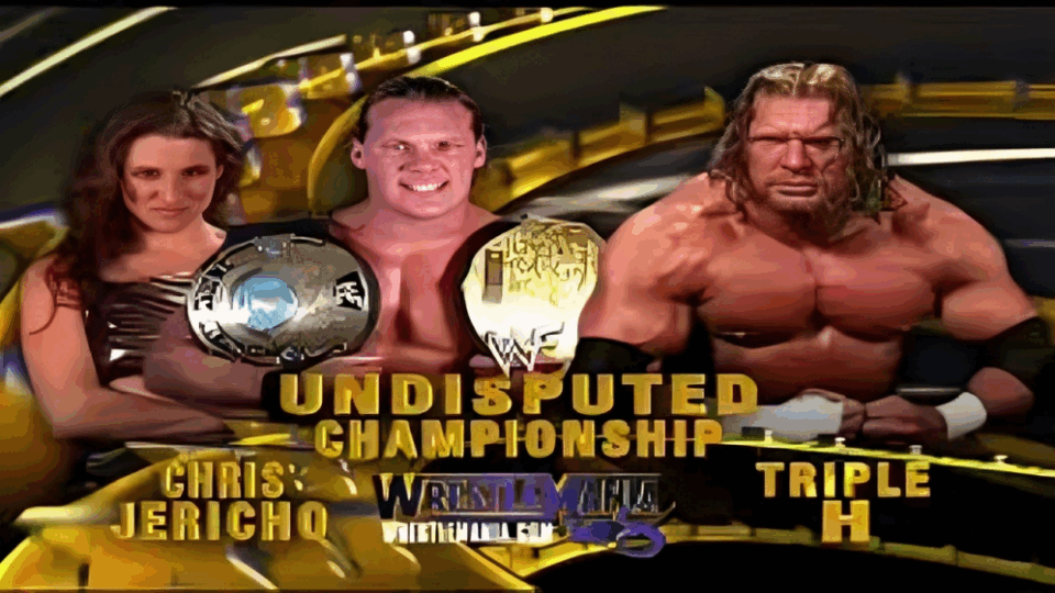 chris jericho vs triple h wwf wrestlemania 18 wwe undisputed championship main event stephanie mcmahon the rock hollywood hulk hogan