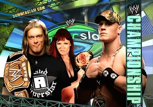 john cena vs edge summerslam 2006 wwe championship match card graphics lita live sex celebration