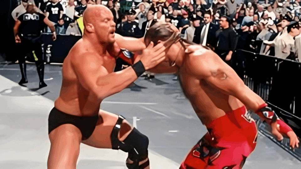 shawn michaels vs stone cold steve austin wwf wrestlemania 14 wm xiv mike tyson wwe championship