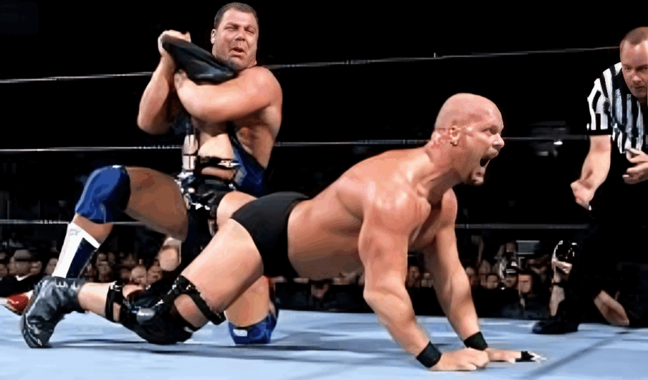 stone cold steve austin vs kurt angle wwf summerslam 2001 wwe championship dq nick patrick alliance