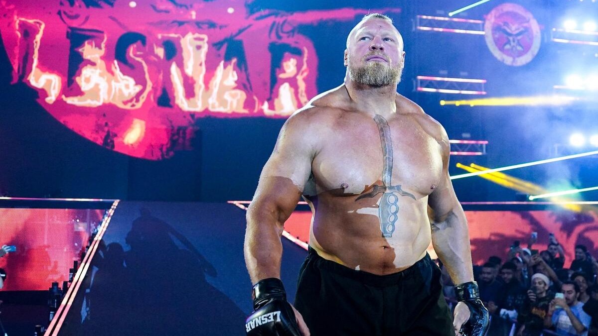 Brock Lesnar entrance at WWE Night of Champions 2023