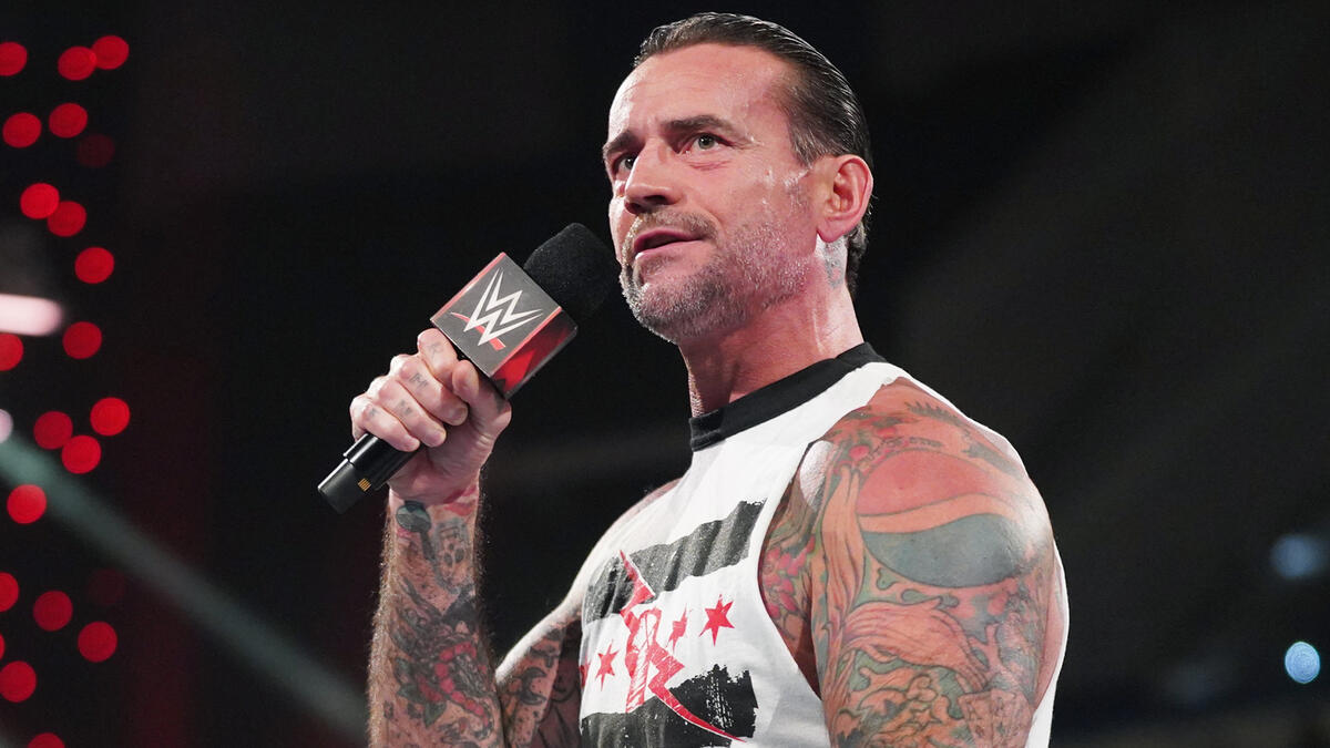 CM Punk on the mic on WWE Raw