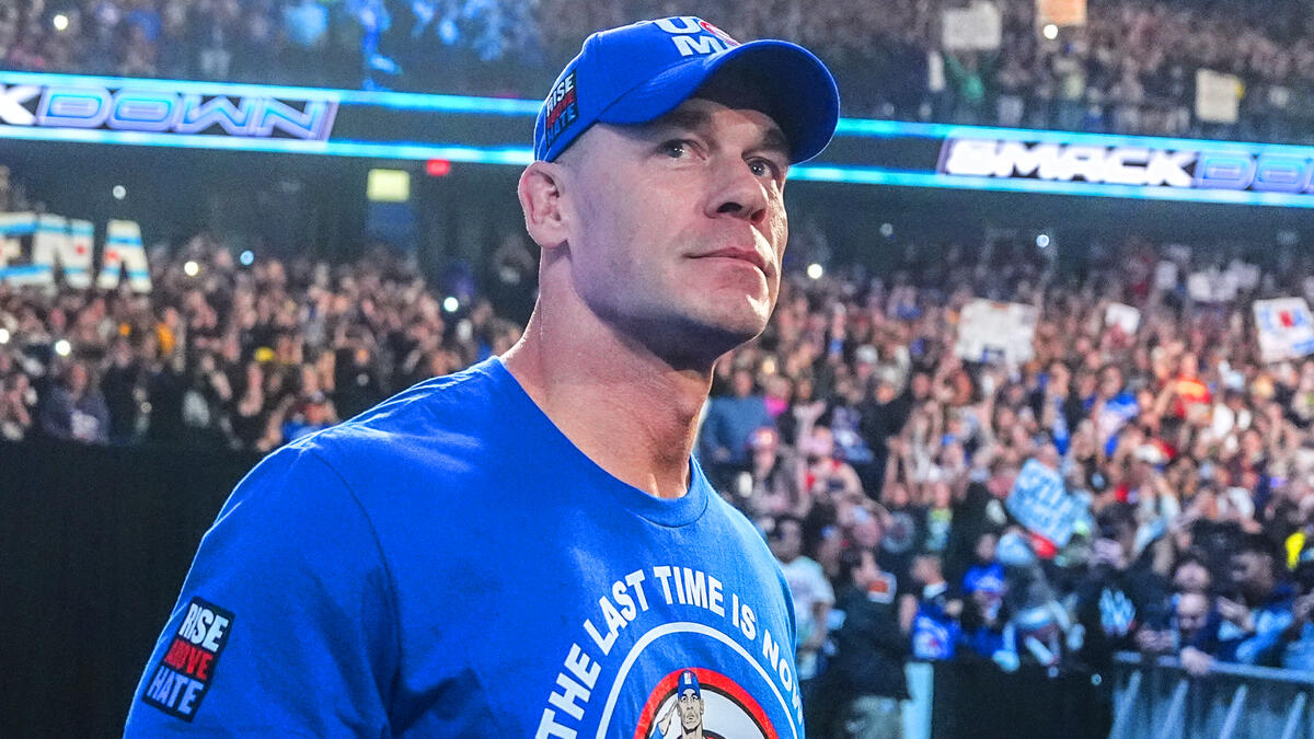 John Cena makes entrance on WWE SmackDown