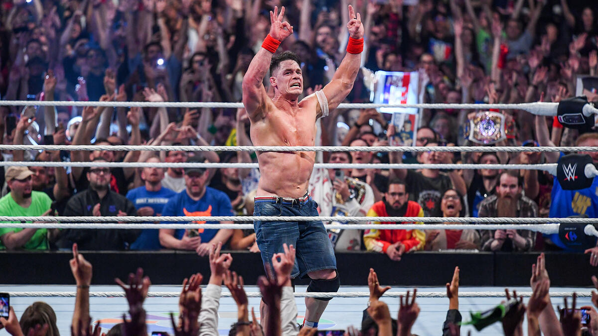 John Cena in the ring at WWE Clash In Paris