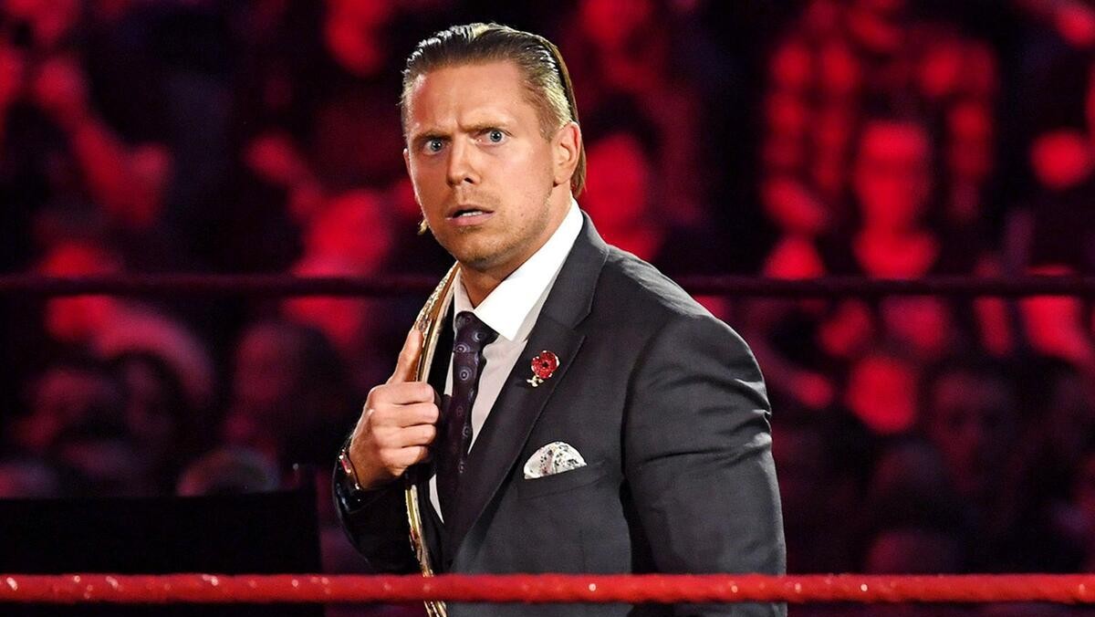 The Miz glaring at the camera on WWE Raw