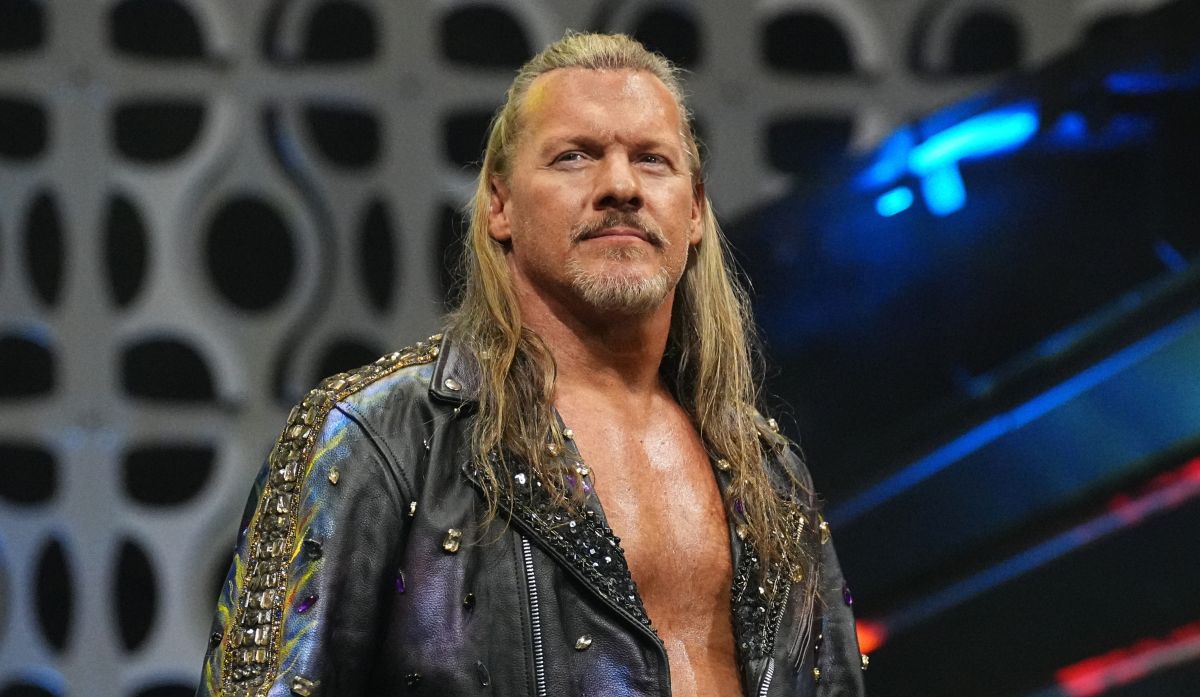 Chris Jericho on the stage in AEW