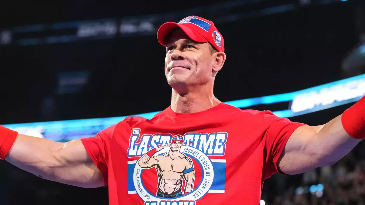 John Cena in the ring on WWE SmackDown