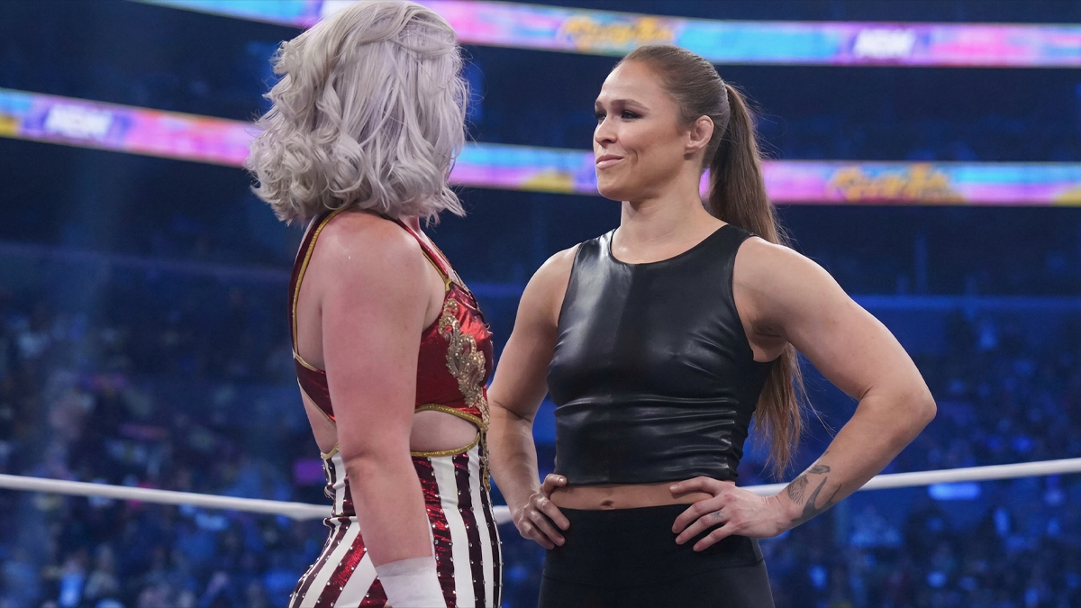 Ronda Rousey Confronts Toni Storm At AEW Revolution